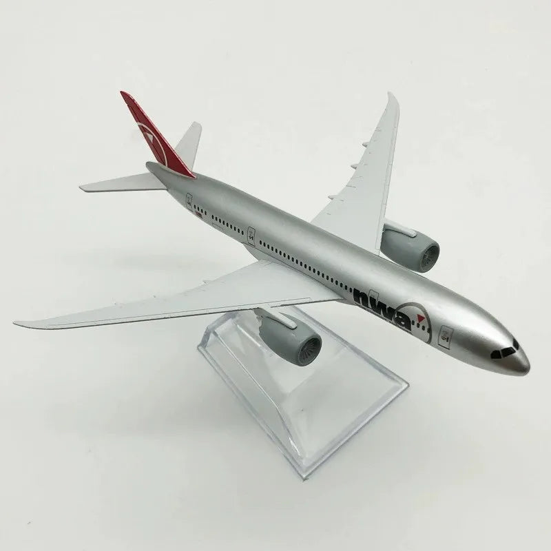 1/400 Scale Alloy Metal B787 Plane Model Air Northwest 787Airways 16cm Airplane Model Collectible for Aviation Enthusiast
