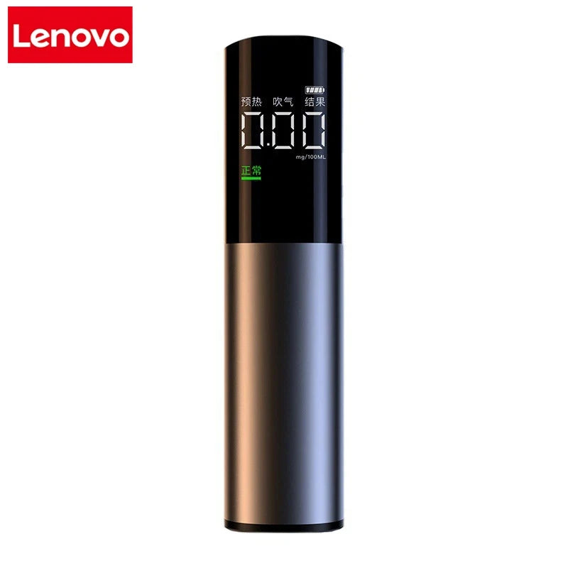 Lenovo Portable Type-C Alcohol Tester Professional High Sensitivity Breathalyzer Alcohol Test Digital Breath Alcohol Tester