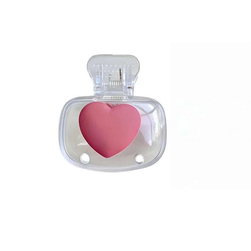 Transparent Heart-shaped Toothbrush Head Dust Cover. Household Travel Universal Toothbrush Protective Cover.Valentine's Day Gift