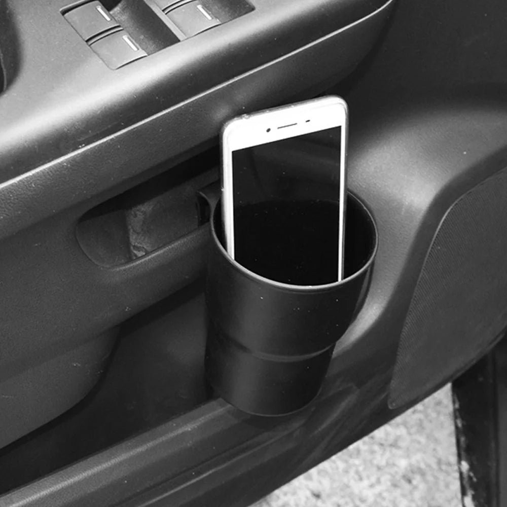 2PCS Multifunctional Car Water Cup Holder Mobile Phone Holder Beverage Holder Trash Can Air Outlet Chair Back Door Armrest Box