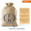 Custom Burlap Favor Bags With Drawstring For Wedding And Party Favors Personalized Natural Linen Sack For Candy Coffee DIY Craft