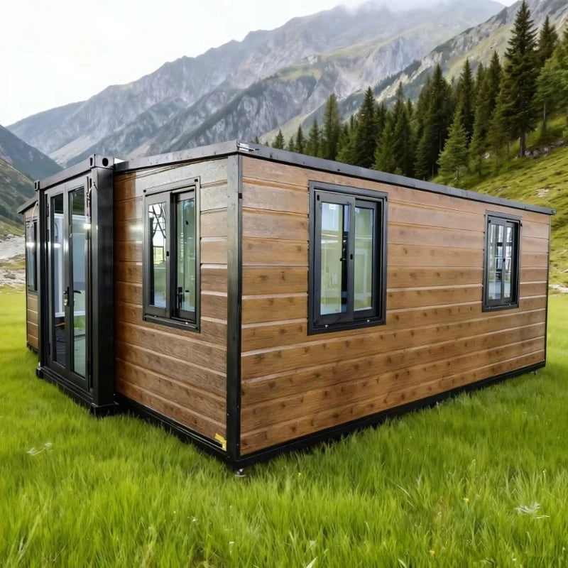 Expandable Container House EPS Sandwich Panel Breathable Contemporary Design 20ft Multi-Functional Living Room Container Home