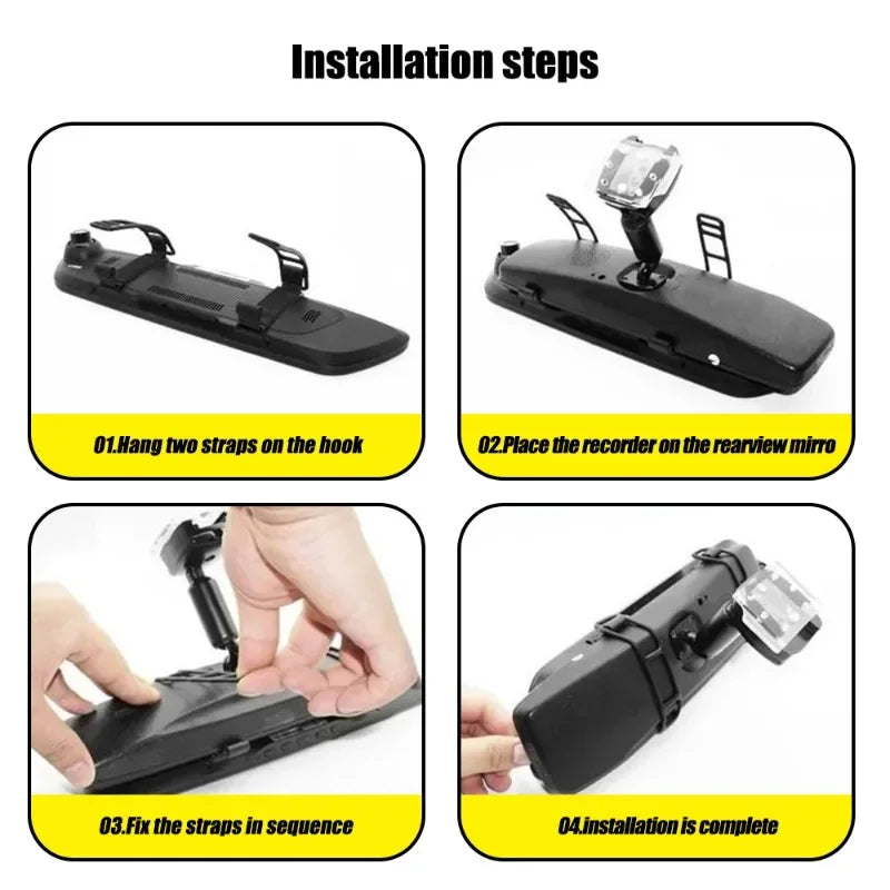 Bike Bicycle Cycling Silicone Elastic Strap for Car Driving Recorder Fixed Bandage Rearview Mirror DVR Fixing Rubber Band Strap