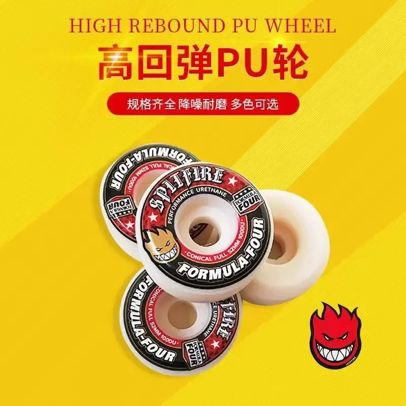 Spitfire Wheels Imported Genuine Spitfire 52mm 101duro 53mm 54mm 56mm 99duro 80HD Skateboard Wheel for Skateboard