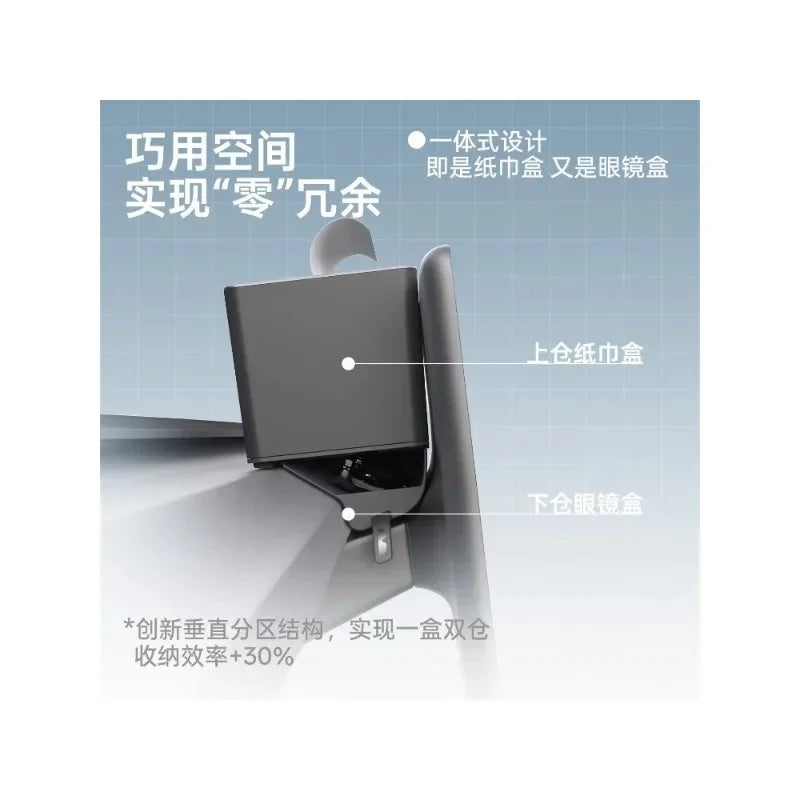 Applicable to Tesla Renew Model Y/YL car tissue box/car storage glasses case/central control multi-function storage box