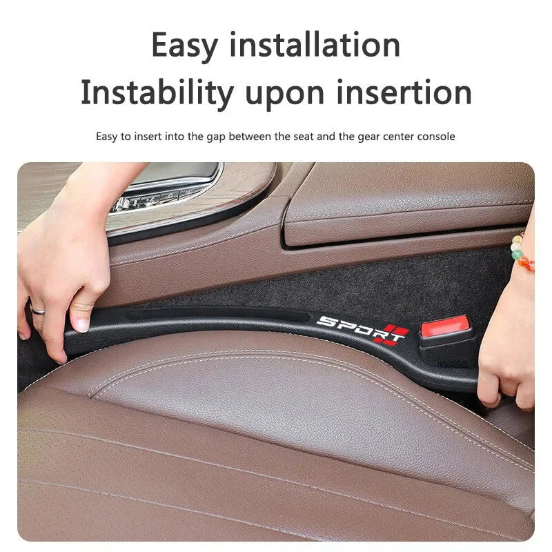 2pcs Car Seat Gap Filler Side Seam Plug Strip Styling Seat Gap Anti-drop Filling Strip Portable Interior Decor Auto Accsesoriers