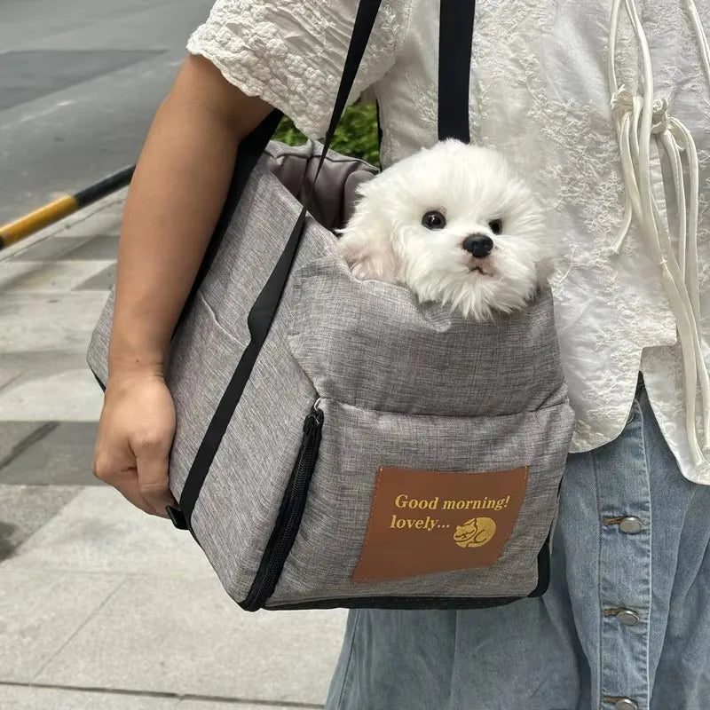 Dog Car Seat Bed Car Central Dog Car Seat Bed Portable Dog Carrier for Small Dogs Cats Safety Travel Bag Dog Accessories