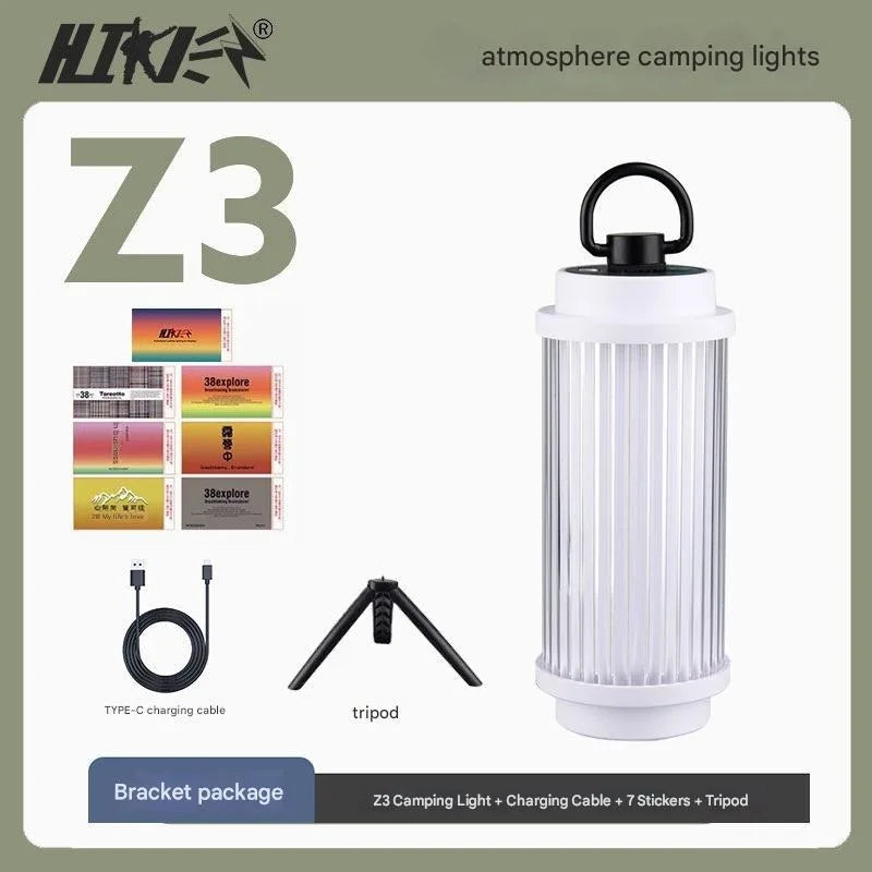 3000mAh 38-KT 38 Light 38 Explore USB Rechargeable Camping Lanterns Outdoor Tent Lamp Powerful Mini LED Flashlights Camp Light