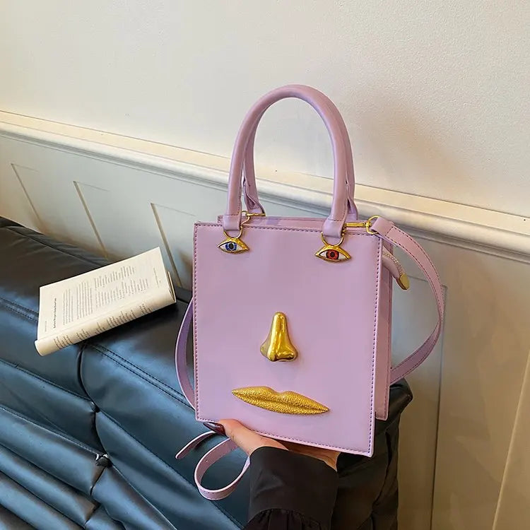 Unique Texture Diaper Bag Women's Luxury Leather Tote Vintage Crossbody Bag Minimalist Designer Large Capacity Elegant
