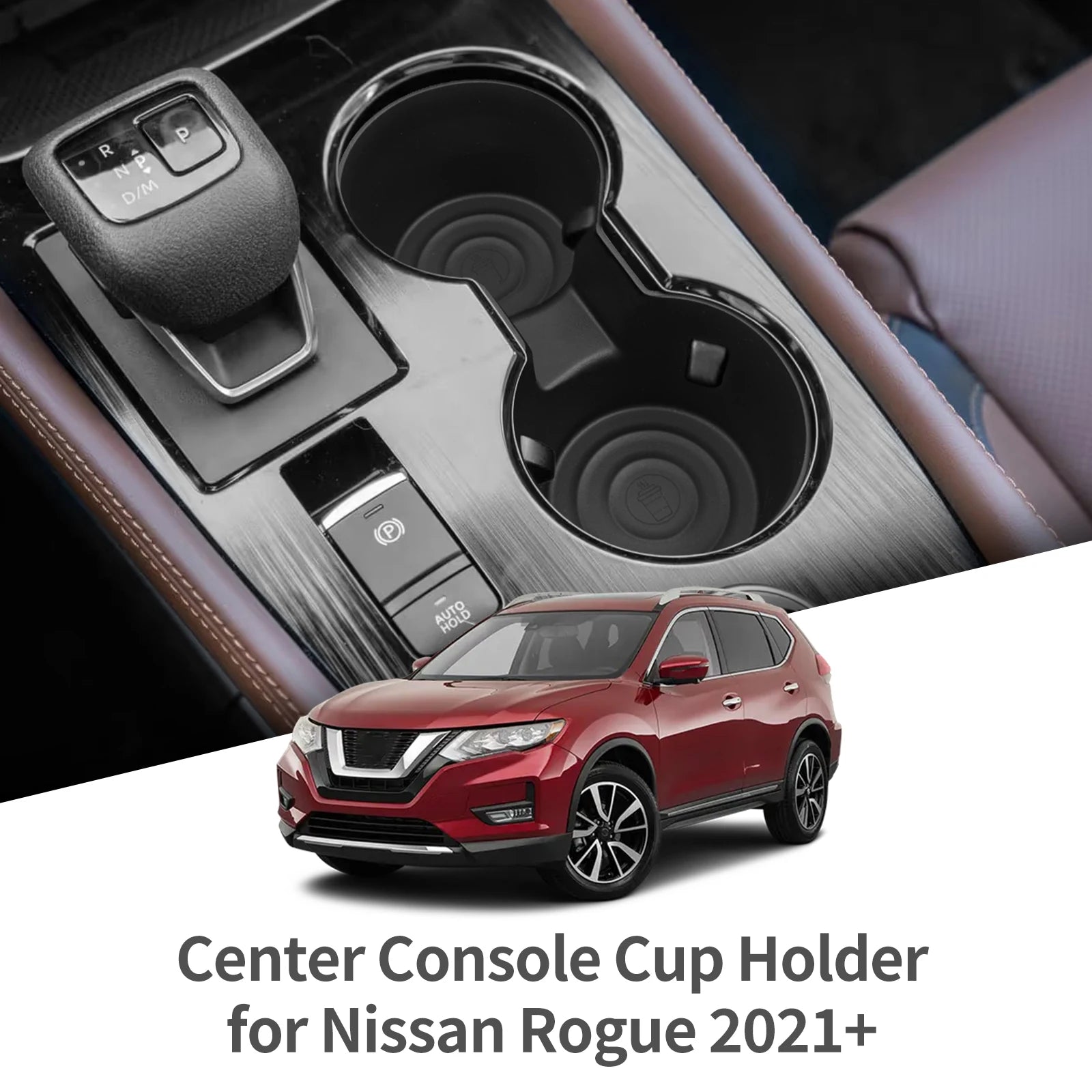 for Nissan Rogue X-trail T33 2021-2026 Central Console Water Cup Holder  Drinks Holder Storage Case Car Interior Accessories