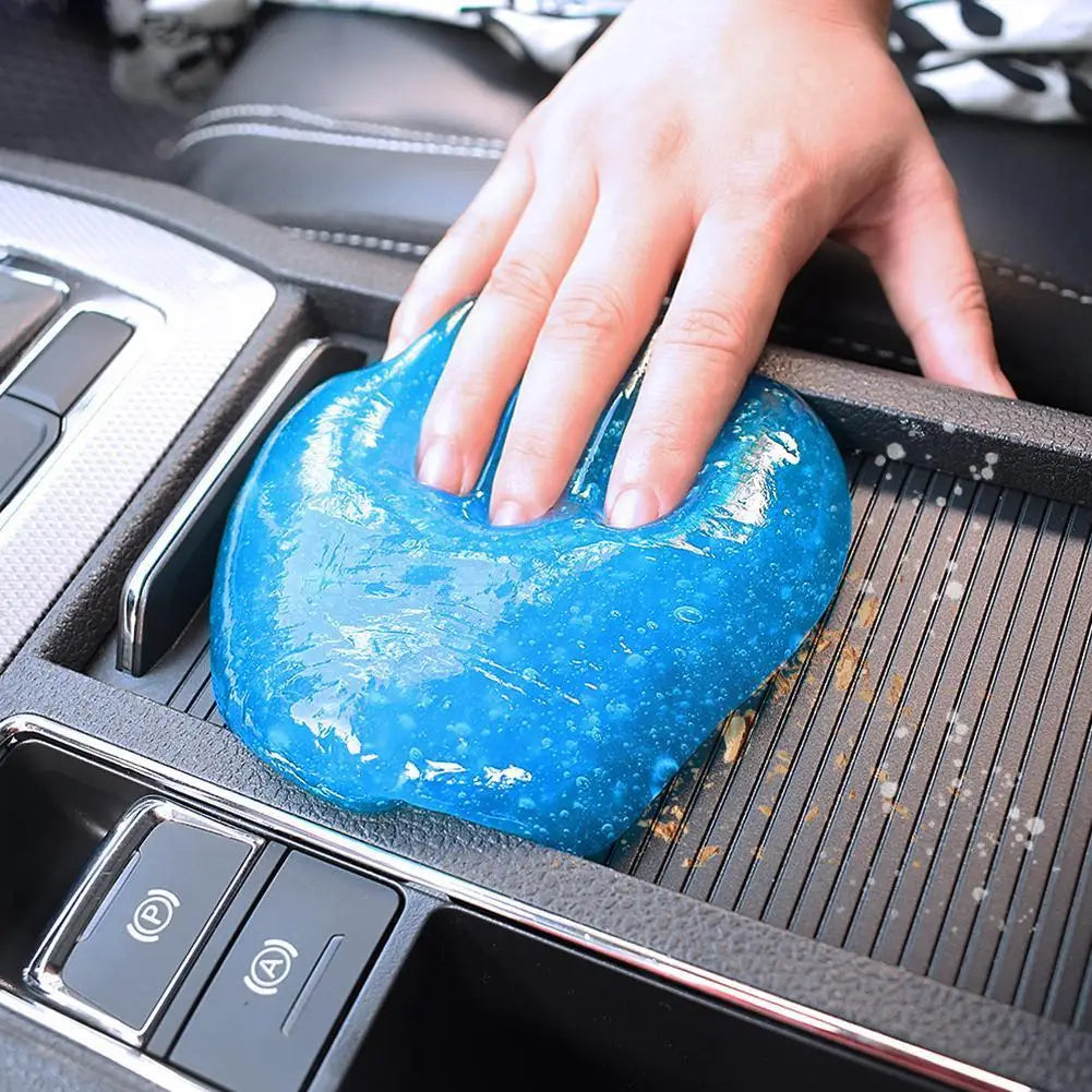 2/5pcs Yellow Universal Magic Sticky Dust Dirt Cleaner Soft Gum Gel Car Interior Cleaning Glue for PC Keyboard Cleaning Tools