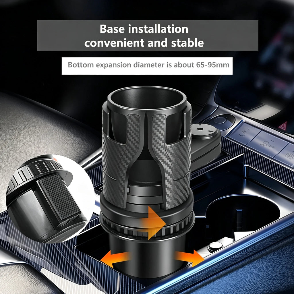 Rotating car center console beverage rack car cup holder double-layer storage rack cup holder car cup holder expander