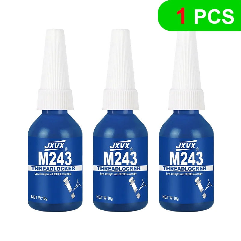 Super Threadlocker 243-271: For Metal Screws – Blue/Red Anaerobic Adhesive for Anti-Loosening and Fastening (10g)