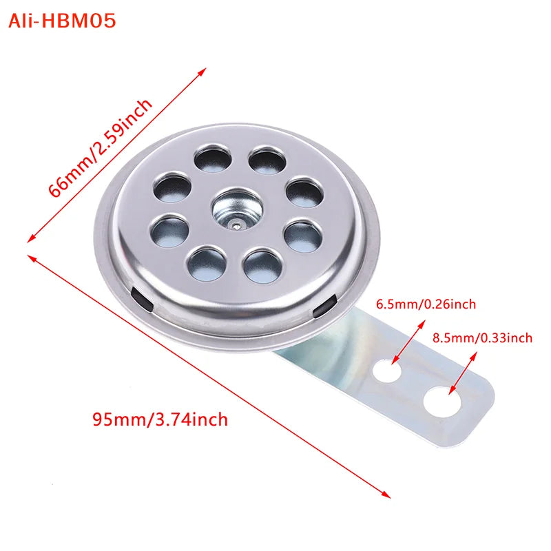 (HB05)1pc Universal Waterproof Electric Horn LVEE DL70 Series 6V/12V Motorcycle Horn 105db Moto Bike Motor Scooter Loud Sound