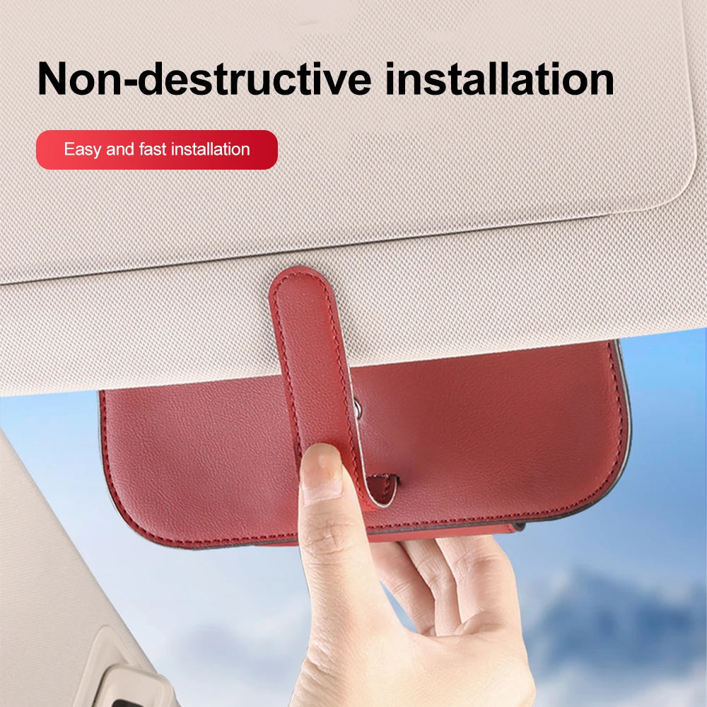 General Motors Sunglasses Case Car Sun Visor Glasses Frame Sunglasses Storage Clip Car Multifunctional Storage Accessories