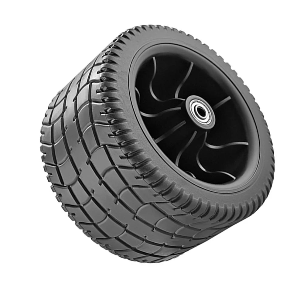 1Pc Heavy Duty Folding Wagon Wheels 180x33mm Shock Absorbing PVC Tires For Outdoor Carts Gardening Shopping Smooth Ride