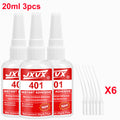 JXVX 401 Instant Strength Adhesive 20g Precision Universal Needle Force Tape for Repair of Various Materials 1-10pcs