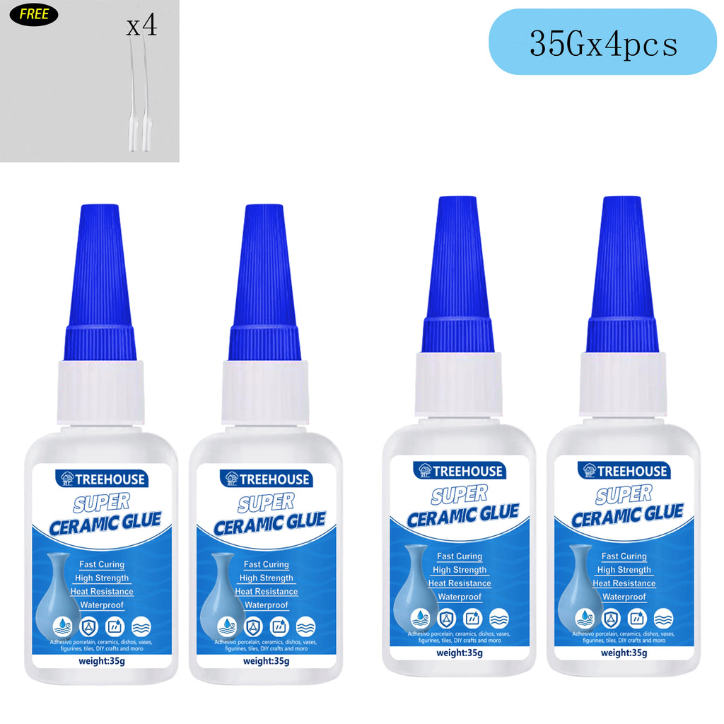 1-4 Pcs Super Ceramic Glue, Instant Bond Strong Adhesive for Broken Porcelain, Vases, Tiles & Ceramic Crafts