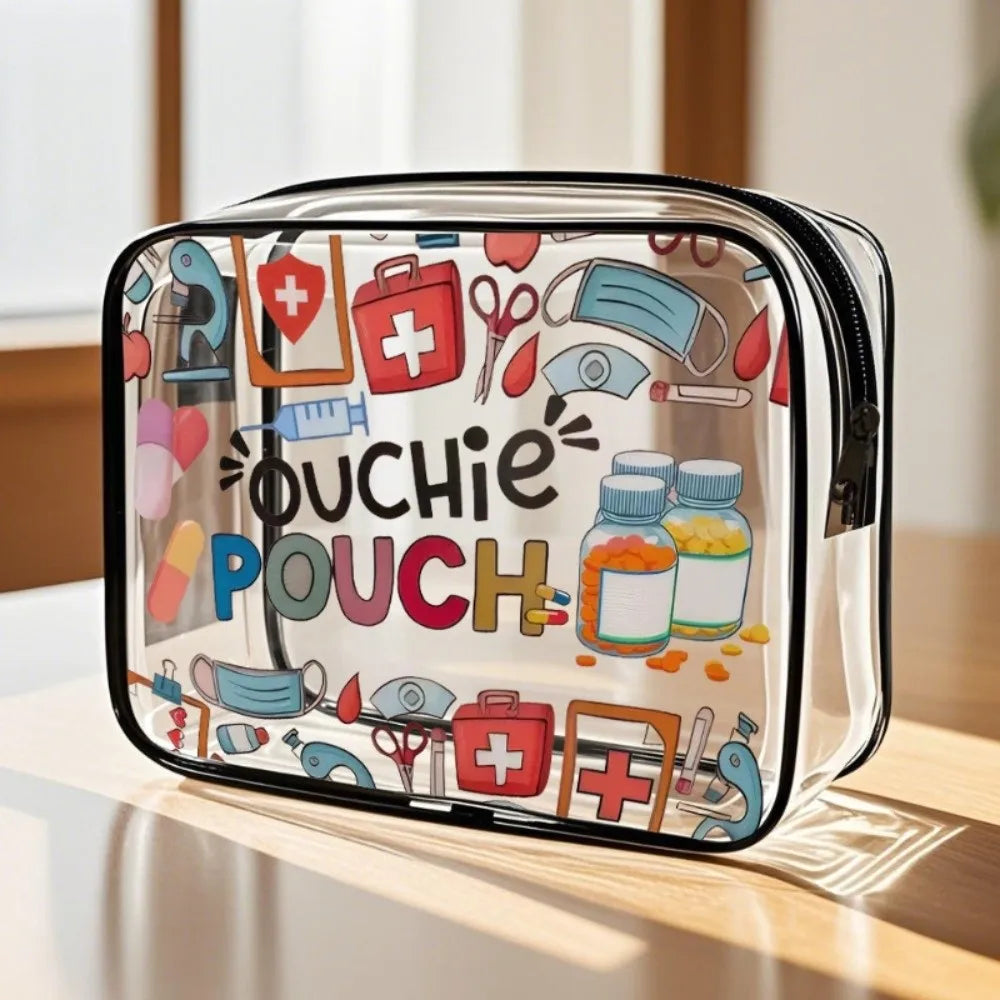 Trendy Large Capacity Makeup Bag Visible Portable Cosmetic Bag Multi-functional Lightweight Travel Organizer for Women