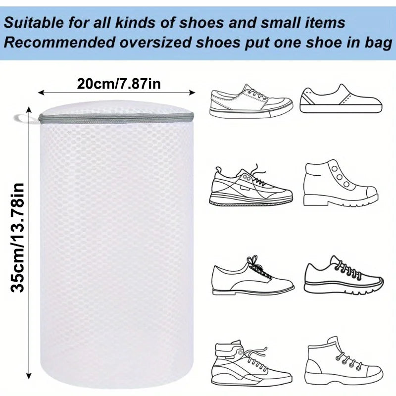 2pcs/set Honeycomb laundry bag with zipper, suitable for sports shoes, running shoes, socks, bras, delicate items, and toys