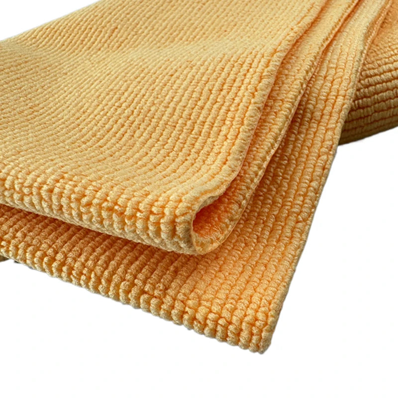 Export Material Orange Pearl Microfiber Ceramic Coating Towel Sealant Removal Interior Cleaning Cloth