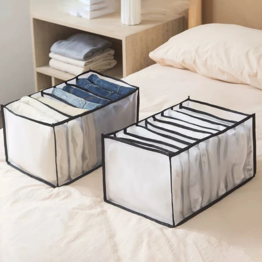  9/7 Grids Clothes Organizer Pants Sweater Storage Cabinets Drawers Organizer Wardrobe Clothes Storage Organizers Jeans Storage