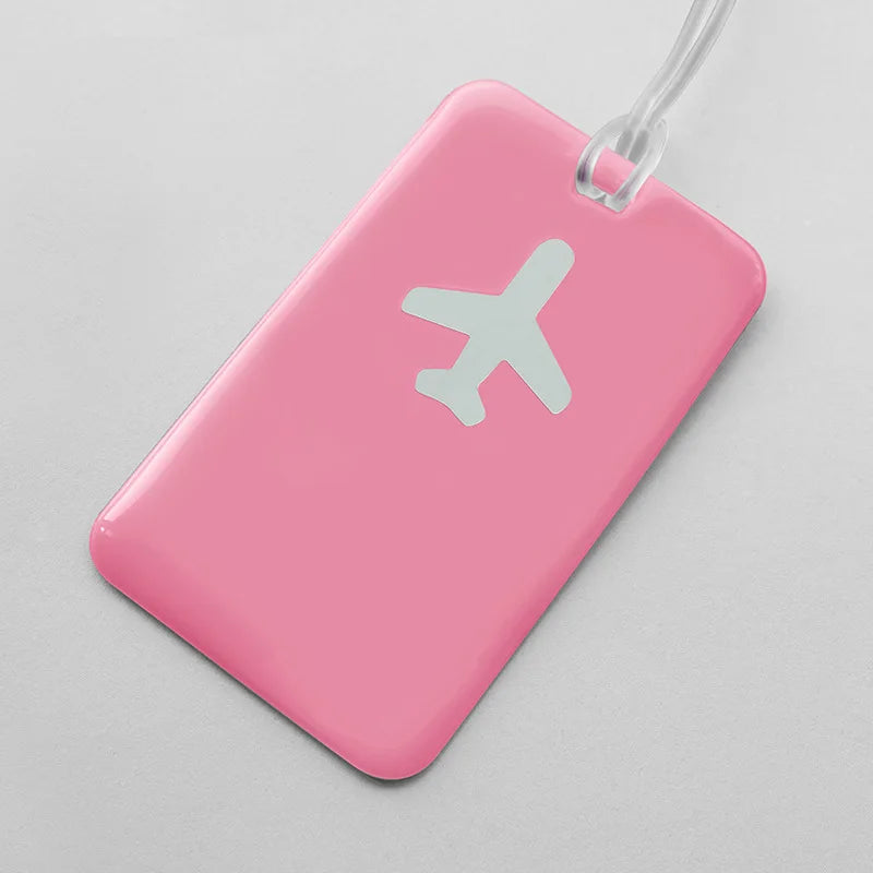 Fashion Travel Business Luggage Tag Suitcase Address Label Luggage Boarding Case Label Name ID Address Clip Travel Accessories
