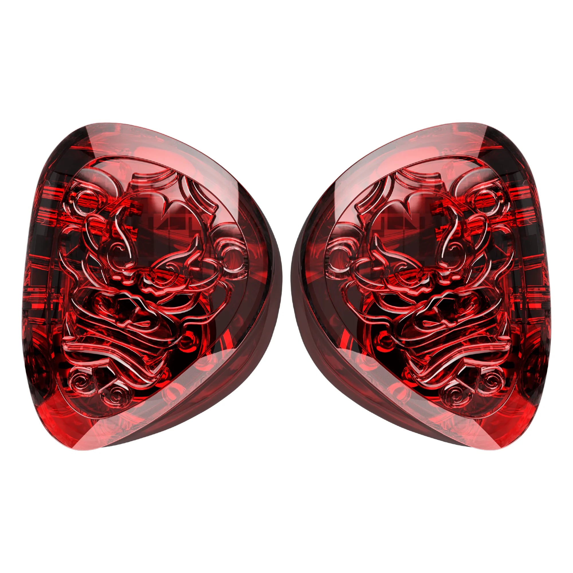 TANGZU WANER SG 2 Red Lion Edition 10mm PET Single Dynamic In-Ear Earphones with Silicone Storage Bag and Sancai Wide Bore