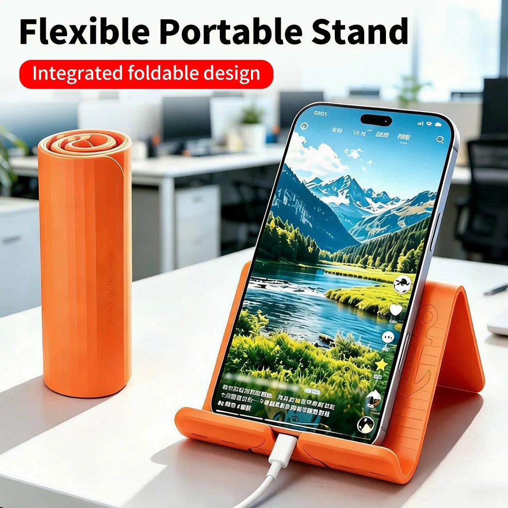 VUUV Multi-functional Portable Silicone Phone Holder Multi-Angle Adjustable Foldable Anti Slip Phone Stand Phone Accessories