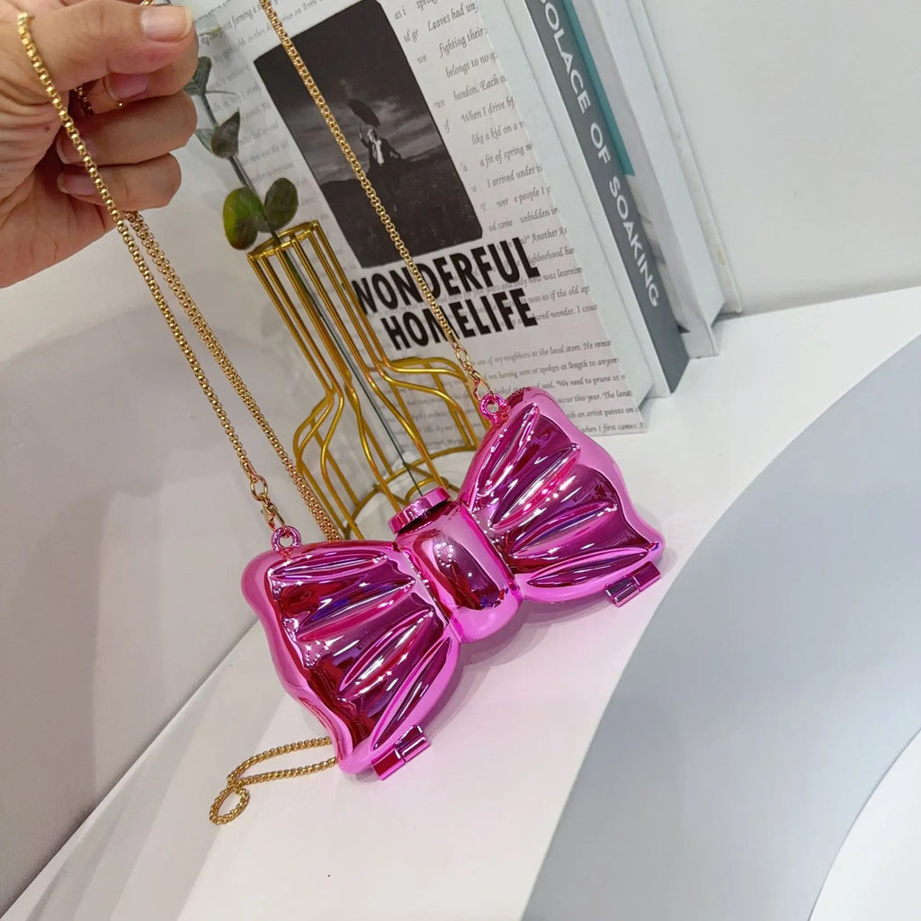Luxury Golden Evening Bag Purses and Handbags Designer Shoulder Bags Funny Shape Party Wedding Round Acrylic Shiny Clutch Purse