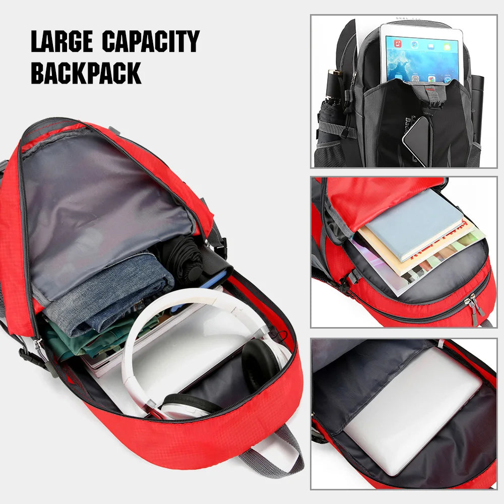 Outdoor Hiking Trekking Daypack Travel Backpack Hiking Backpack 40L Waterproof Lightweight for Men Women