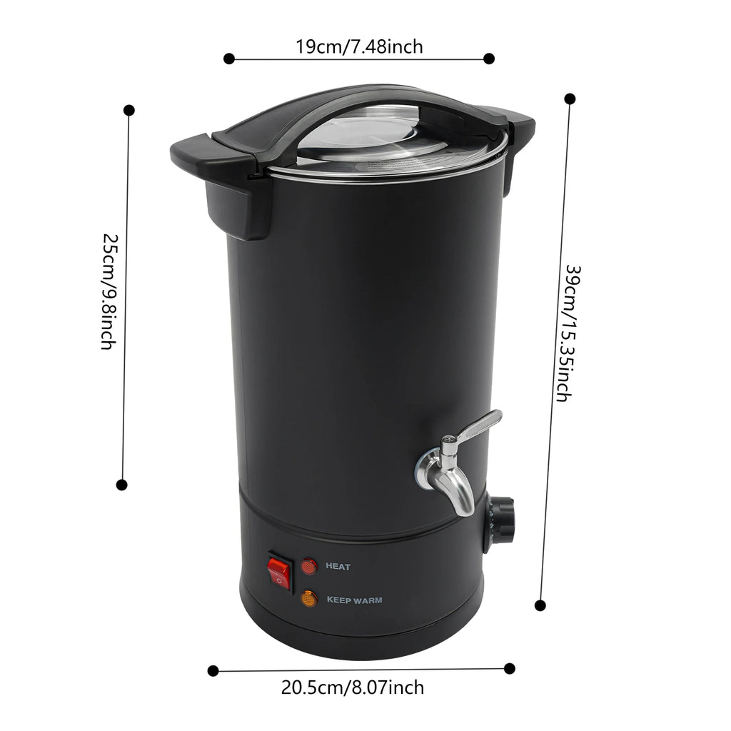 8L/10L/12L/15L Wax Melter for Candle Making, 1.8KW Electric Wax Melt Oven Stainless Steel Wax Melting Pot Wax Warmer Machine Kit