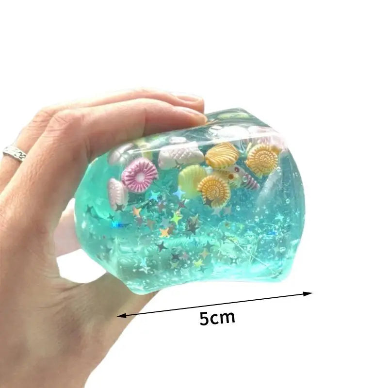 Kawaii Ocean Theme Slow Rebound Toy  Shaped Stress Relief Squeeze Toy Creative Kids And Adults Squeeze Relax Gifts