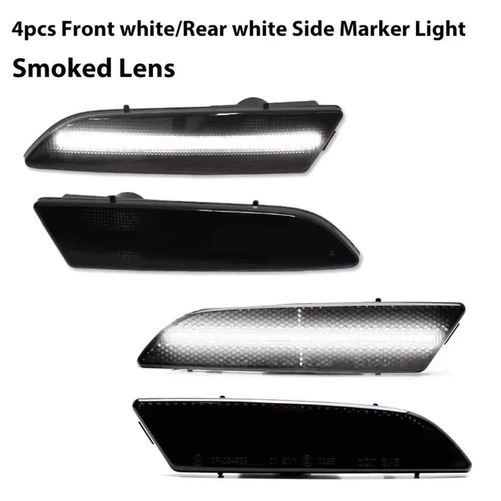Amber / White / Red LED Car Fender Flare Light Front / Rear Bumper Side Marker Indicator Lights For Chrysler Crossfire 2004-2008