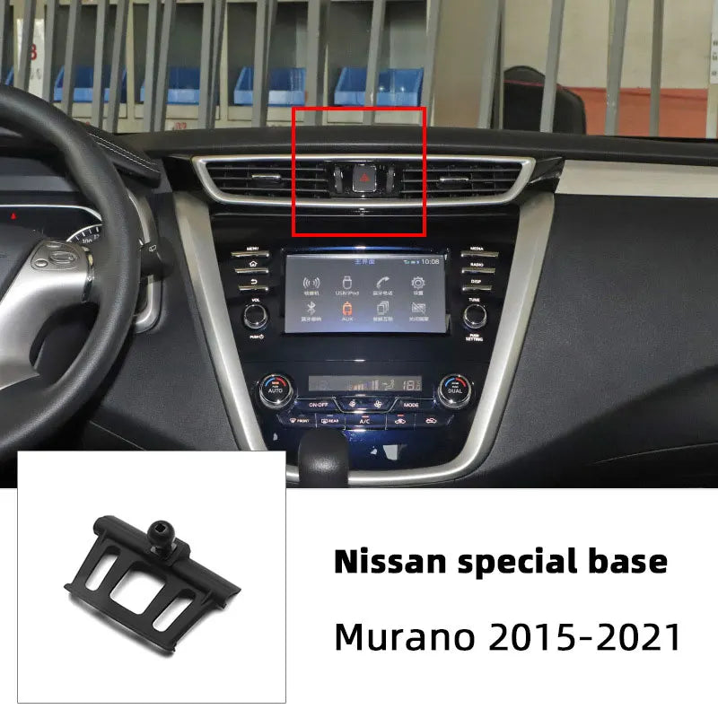 For Nissan X-trail Qashqai Rogue Sport Rogue Altima Versa Car Mobile Phone Holder Base Fixed Air Outlet Bracket Accessory