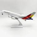 1/240 Scale Aircraft Model Kit Asiana A380 Airways 30cm Resin Replica Children educational toys Plane Aviation airplane toy