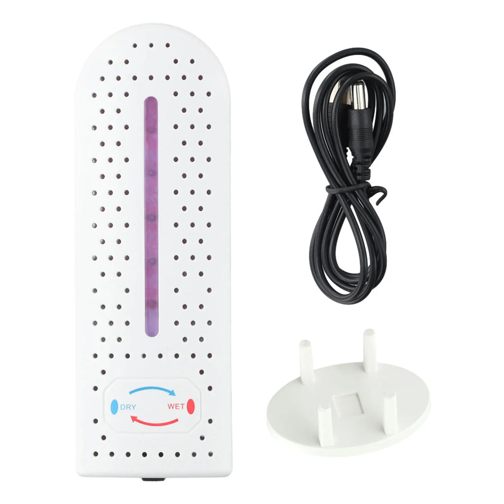Wireless Mini Dehumidifier With Circulating Moisture Absorption For Wardrobe, Closet, Bedroom And Car, White 16.8x5.5x2cm