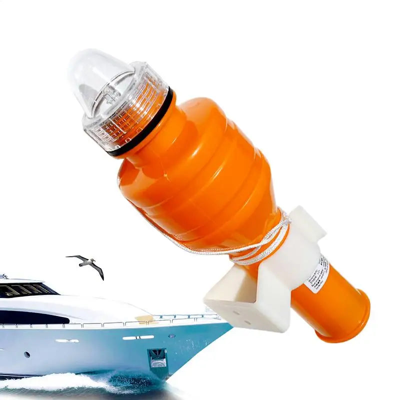 Lifebuoy LED Light Boat Flares High-visibility Flashing Self Lighting Warning Lamp Offshore Position Lights For Kayaking Fishing