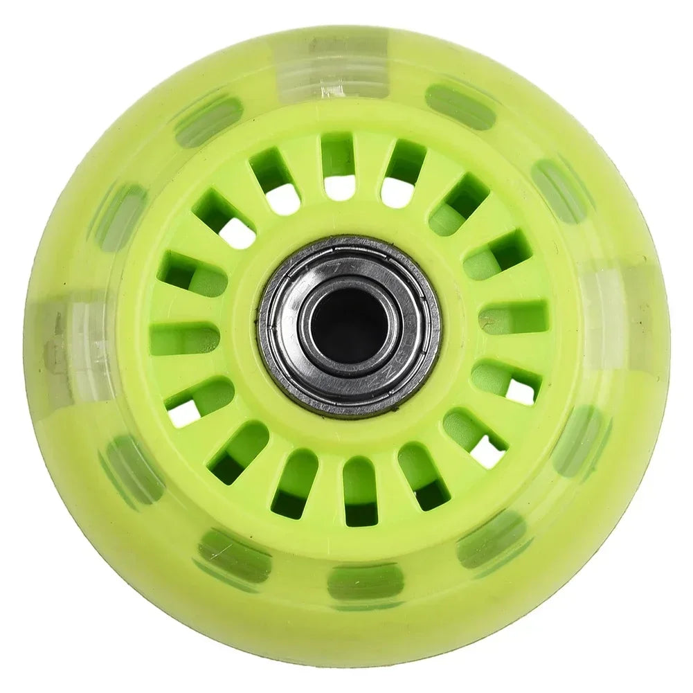 Mute Wheel Night PU+metal Parts Toy 1pc Accessories Bearing Car Flashing For Scooter Mini 80mm High Quality New
