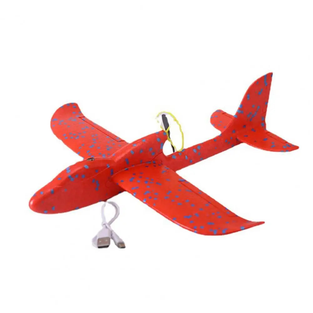 Airplane Toys with Propeller Guard Safe EPP Foam Electric Glider for Kids USB Rechargeable Long Flight Time Easy for Birthday