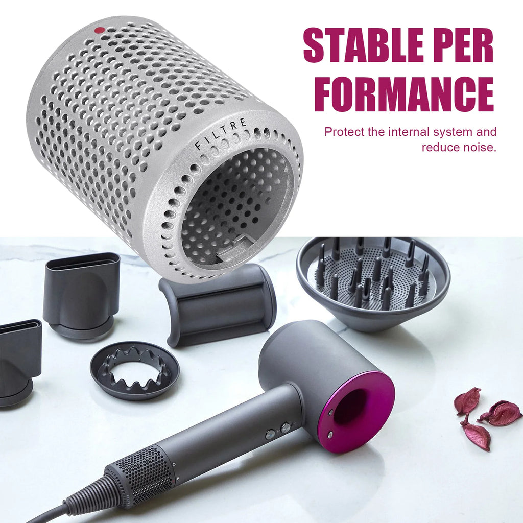 [NEW!N92R】 Suitable For Dyson Hair Dryer HD01 HD03 HD08 Dustproof Outer Filter Cover Vacuum Cleaner Accessories
