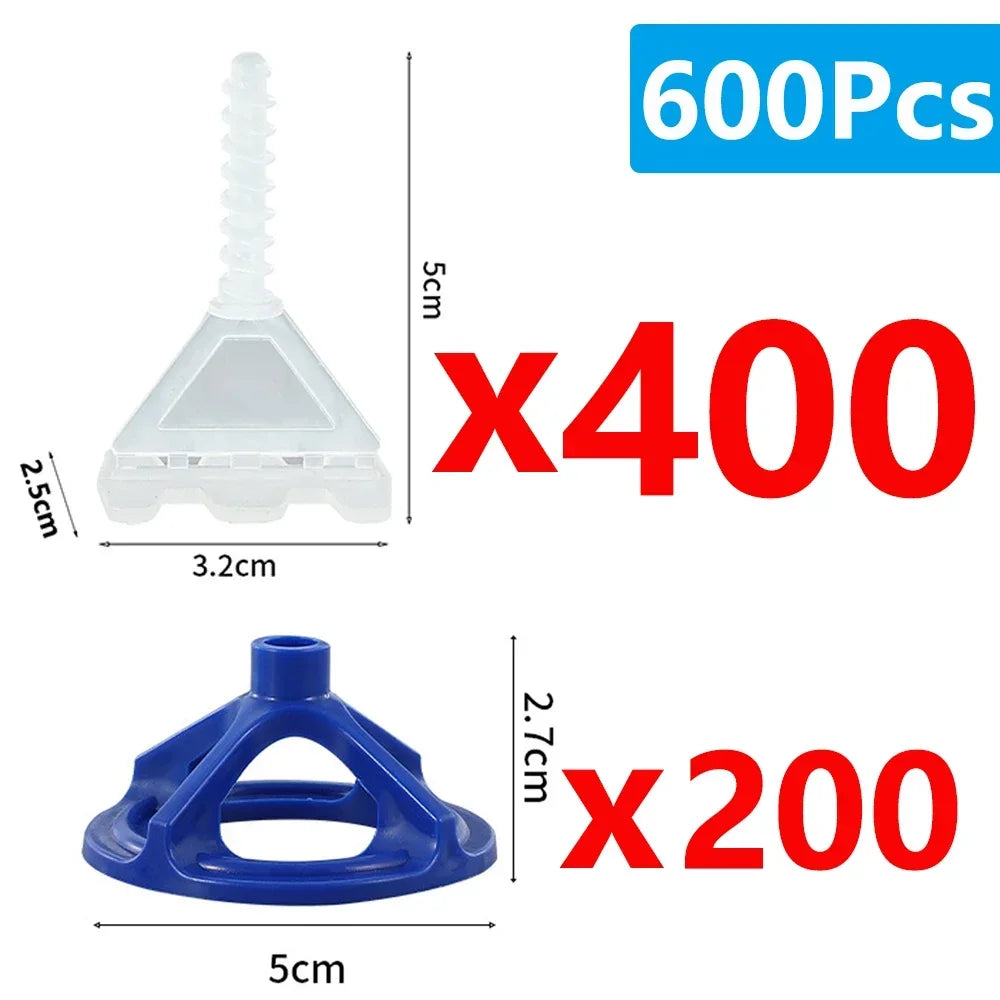 50-800Pcs Spiral Ceramic Tile Leveling System Clips Spacers Straps Wadge for Tile Laying Wall Floor Fixing Construction Tools
