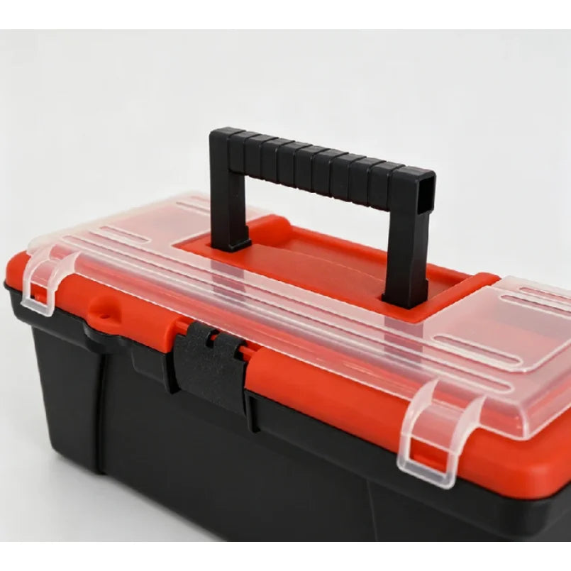 12 Inch Multi-functional ABS Plastic Tool Storage Box with Handle Portable Organizer Case for Home Car Use