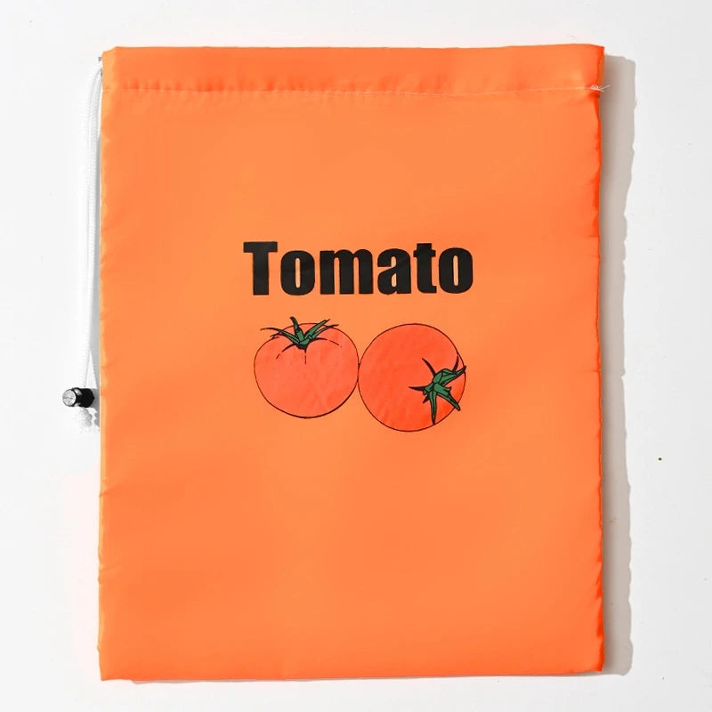 Fruit Vegetables Storage Bag Insulated Shockproof Fresh Keeping Drawstring Pouch for Lettuce Banana Preserve Organizer