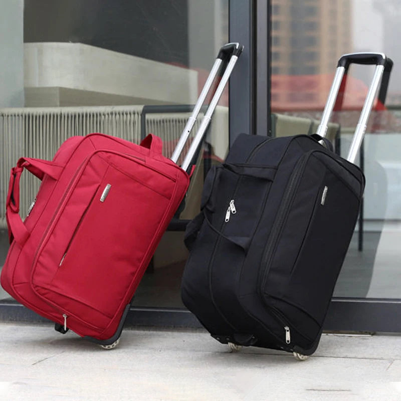Suitcase Trip Cabin Oxford Waterproof Rolling Luggage Large capacity Travel Bag Foldable Student Trolley Case valise voyage