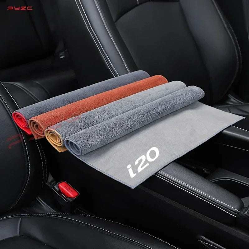 For Hyundai i20 Efficient water absorption and quick drying Car Microfiber Wash Towel Auto Soft Cleaning Towel Wash Drying Cloth