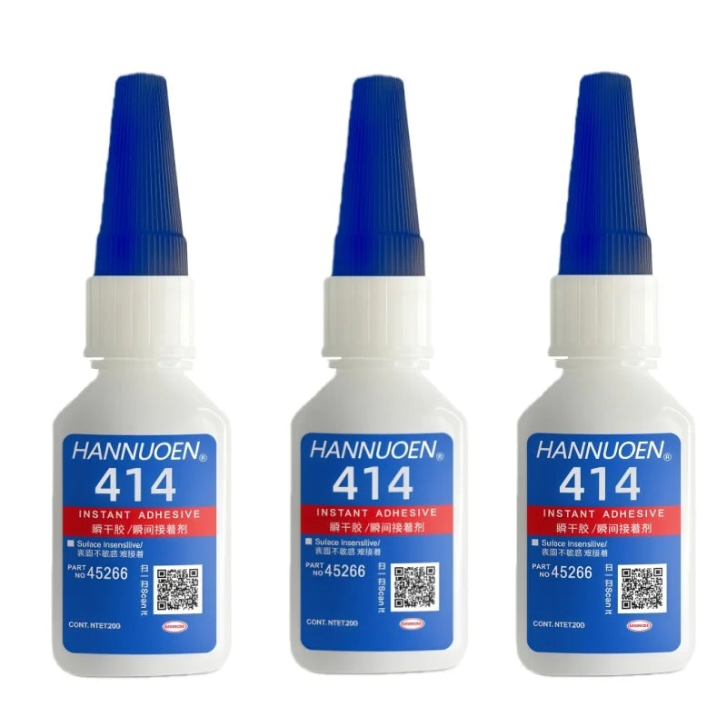 HANNUOEN O20ml 401/406 Instant Strong Super Glue Universal Superglue Mighty Instant Glue for Resin Ceramic Metal Glass Fast Dry