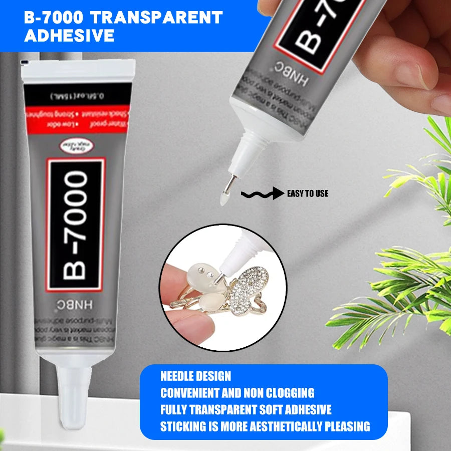 1pcs 15/25/50/110ML B7000 Clear Contact Phone Repair Adhesive Universal Glass Plastic ZY DIY Glue With Precision Applicator