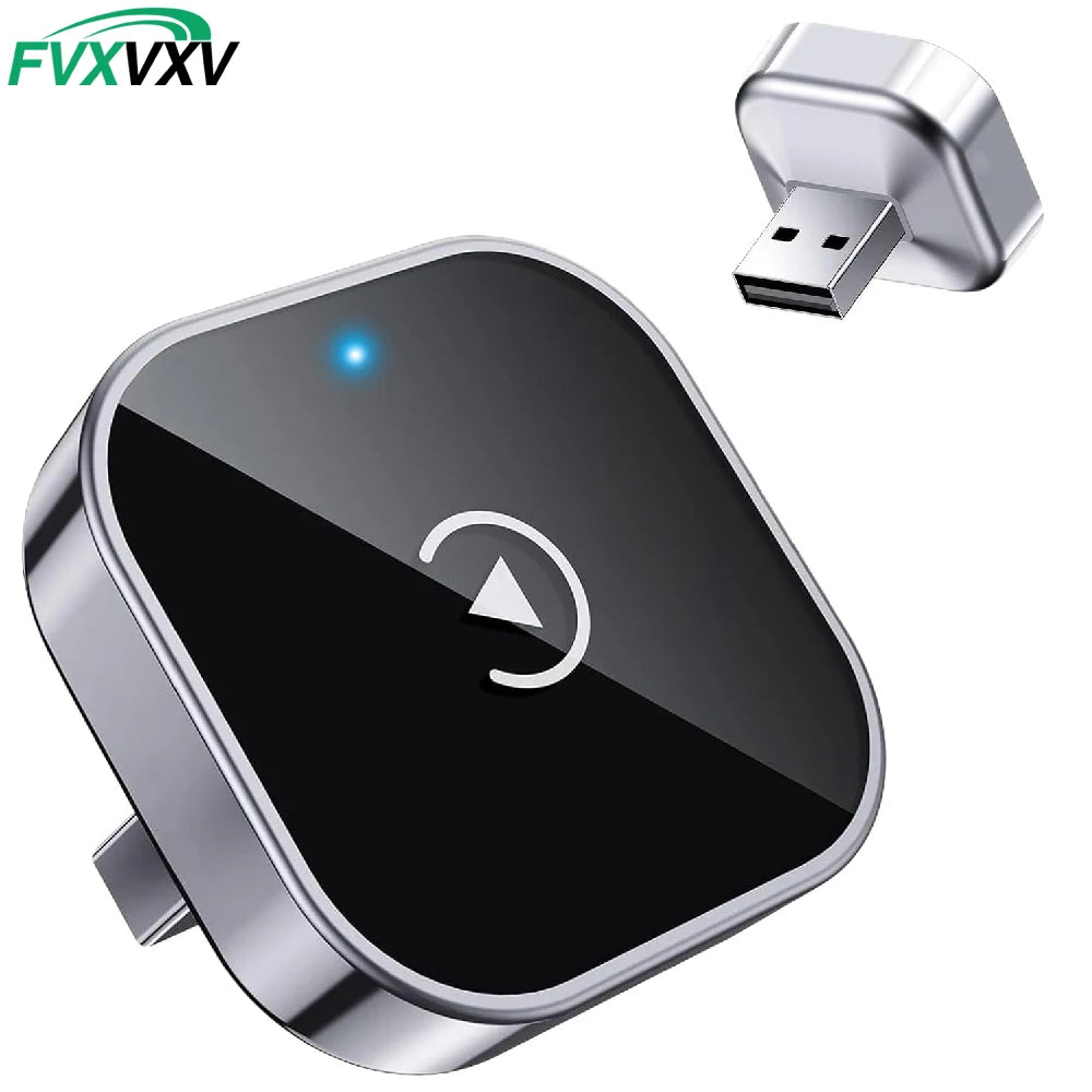 FVXVXV 1Set Wireless CarPlay Adapter for Apple iPhone & Android, 2-in-1 Adapter Convert Wired to Wireless Dongle