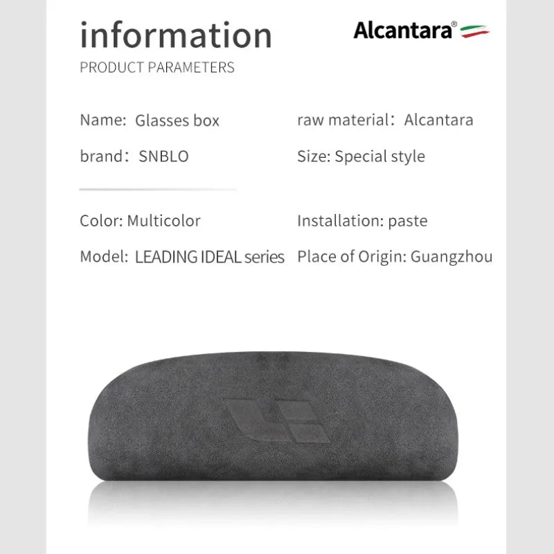 For LEADING IDEAL LiXiang ONE L9 L8 L7 car eyewear case box sunglasses holder alcantara suede Glasses storage box Accessories